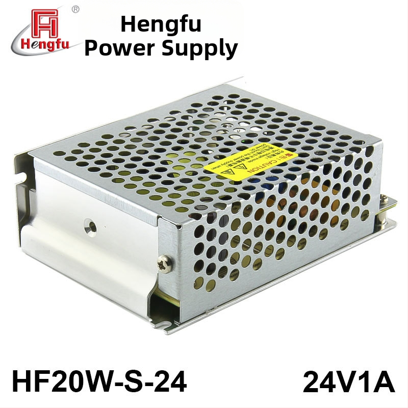 HF20W-S-24 индустриално захранване с превключвател: вход AC220V, изход DC24V 1A, единичен изход, серия HF20W-S