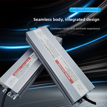 Преходно захранване AC/DC, IP68 водоустойчиво за външно използване, постоянно напрежение за LED светлинна кутия, охранителни системи и медицинско оборудване; изход 12/24/36/48V, вход 100-265V, мощност до 400W