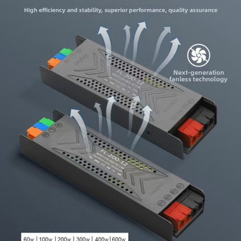 Вътрешно LED захранване с димер, вход 24V, DC12V константно напрежение на изхода, превключващ тип, 90% ефективност