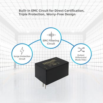 AC-DC léptető modul, bemenet 220V, kimenet 24V, 3W, izolált kapcsolóüzemű tápegység, kompakt, alacsony hullámzás