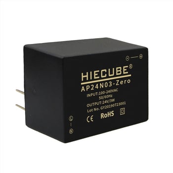 AC-DC léptető modul, bemenet 220V, kimenet 24V, 3W, izolált kapcsolóüzemű tápegység, kompakt, alacsony hullámzás