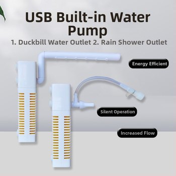 Φίλτρο ενυδρείου USB, σύστημα κυκλοφορίας 3-σε-1 για φιλτράρισμα και οξυγονισμό, ενσωματωμένο, ABS, βάρος 80 g