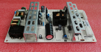 Magmit MLT186TX сплайсинг захранване — вход 90-264V; изходи 24V7A, 12V1.6A, 5V1.3A; номинална мощност 195W; температура на работа -20 до +45°C; размери 205×130×27 мм