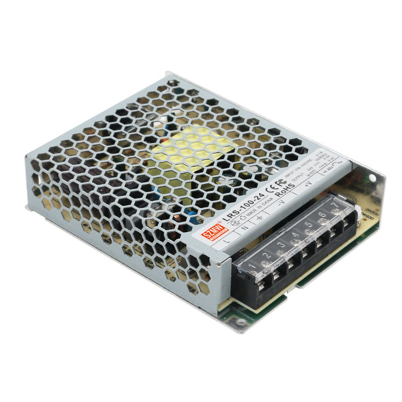 SZMW ultra-tanko industrijsko napajanje s pretvaračem, 100W, izlaz 12V/24V, ulaz 100-240VAC, učinkovitost 85%