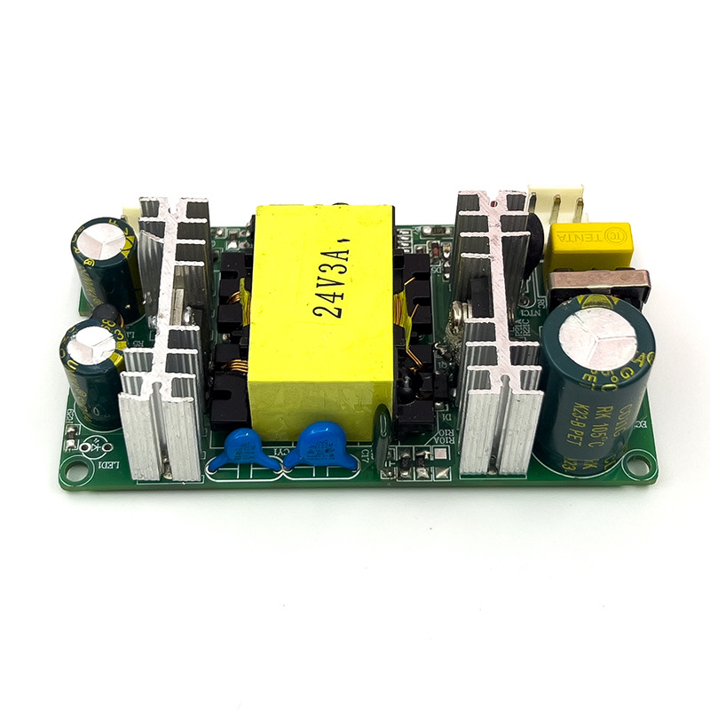 Платка за захранване с превключвател — индустриална платка за захранване, 24V 3A, 72W/84W, AC-DC, вграден DC захранващ модул, универсална