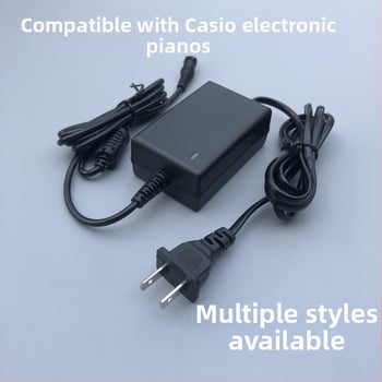 AC/DC napájací zdroj pre Casio digitálnu klaviatúru – výstupy 9V/0.85A, 9.5V/1A, 12V/1.5A; vstup 100-240V; PWM modulácia; prepínací zdroj