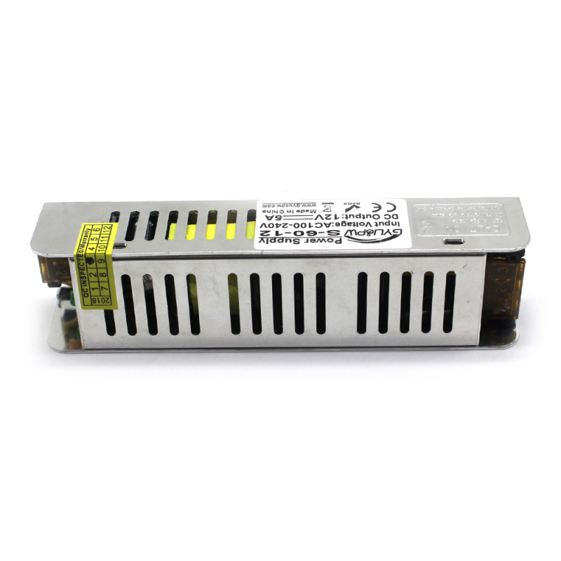 Napajanje za LED trake 12V 60W, konstantno napajanje, AC/DC pretvarač, ulaz 100-240V, IP20, unutarnja upotreba