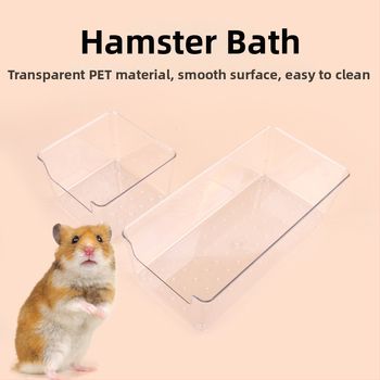 Vas de baie PET pentru animale de companie mici — potrivit pentru hamsteri și purcei de Guinea; Categorie: accesorii de hrănire pentru animale; Import: Nu