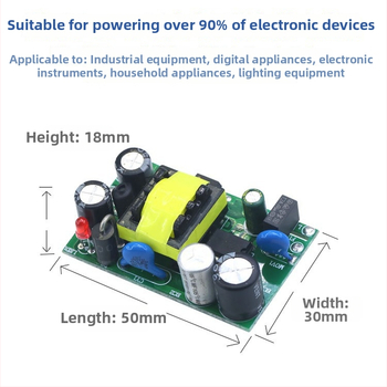 Modul de alimentare pe placă RH-12W cu comutator, izolație DC reglată, 5V/15V/24V/36V, 12W