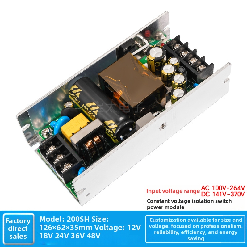 Baotai prepínací zdroj napájania MP-U200S24, výstup 24V DC, 180W, vstup 220V AC