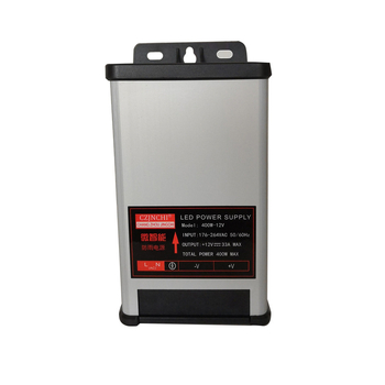 Външно LED захранване 12V 33A 400W, PWM превключване, IP63 защита, вход 220V AC