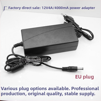 PWM napajanje 12V 4A 48W za LCD zaslone i LED rasvjetu ormarića, ulaz 100-240V, konektor 5.5×2.1/2.5 mm