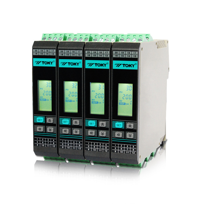 Kéttárcsás sínre szerelhető termosztát modul GTE2-RC28/RC20/SC28-T/R, 100–240 VAC/DC tápellátás, pontosság ±0.5%, tartomány -50–1200