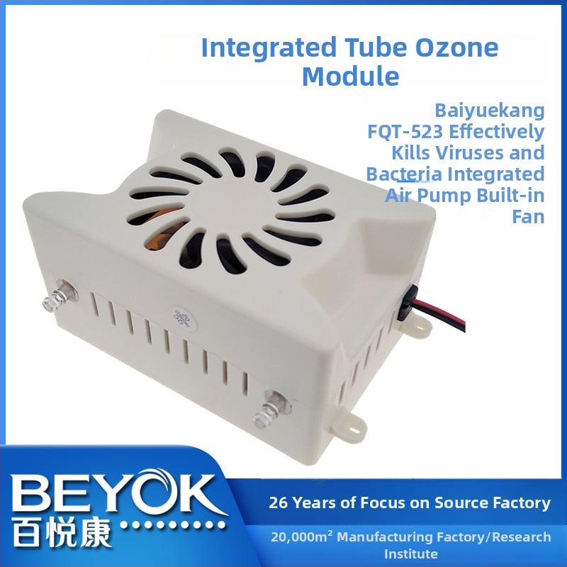 Ozon generator FQT-523 s izlazom ozona 300–800 mg/h, snaga 12 W, proizvodnja vode 0,2 m3/h, vanjski izvor zraka 2–5 L/min