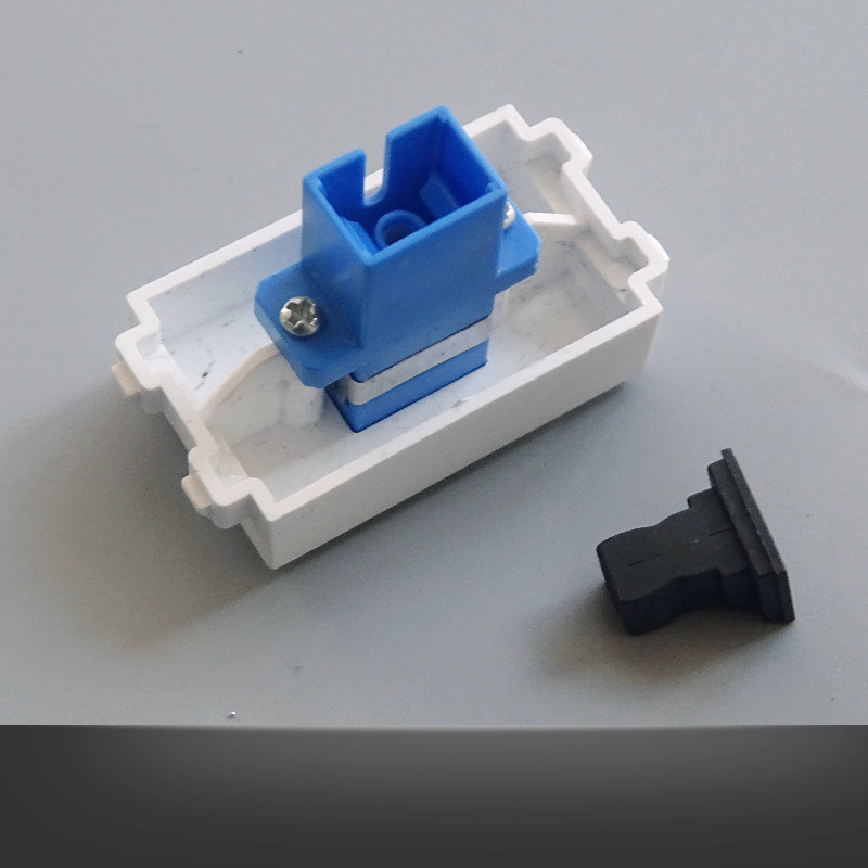 128-typu SC optický adaptér modul pre optické vlákno telekomunikačnej triedy – priame zapojenie, kombinovaný pre stenu panel a podlahovú zásuvku s montážnou krabicou