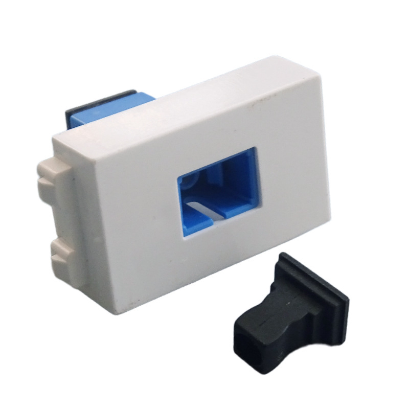 128-typu SC optický adaptér modul pre optické vlákno telekomunikačnej triedy – priame zapojenie, kombinovaný pre stenu panel a podlahovú zásuvku s montážnou krabicou