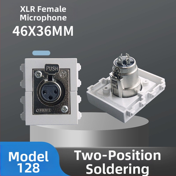 128-typ dvojpolový 3-core modul pre nástennú zásuvku