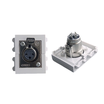 128-typ dvojpolový 3-core modul pre nástennú zásuvku