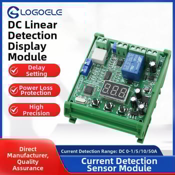 Μονάδα ανίχνευσης συνεχούς ρεύματος με προστασία από υπερφόρτωση και γραμμική έξοδο, ευρύ φάσμα μέτρησης 0–1 A, 5 A, 10 A ή 50 A, υψηλή ακρίβεια