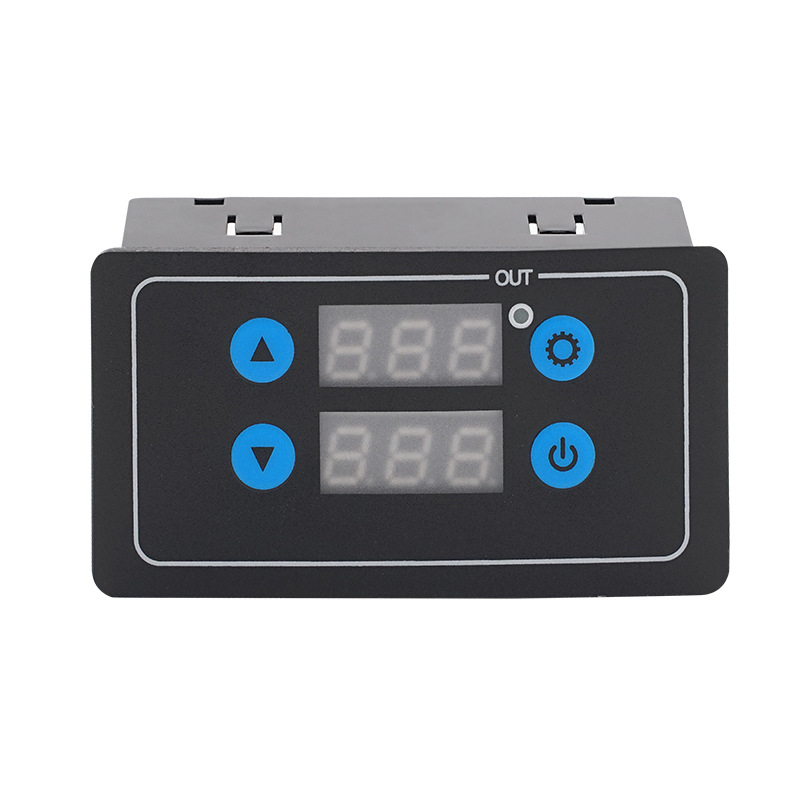 Panelni digitalni vremenski rele modul s kašnjenjem i ciklusnim upravljanjem; elektromagnetska primjena; bakreni laminat + PVC kućište