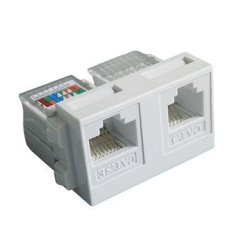 PZ 128-typ dvojportovej siete a telefónneho modulu — nástenný panel s spojovacou skrinkou a zásuvkou