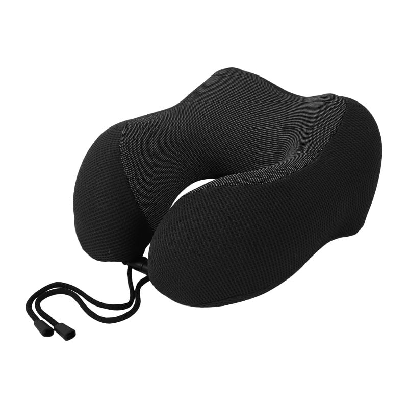 Μαξιλάρι ταξιδιού σε σχήμα U για τον αυχένα με αφρό μνήμης, ύφασμα βάφλα, για ενήλικες, μοντέρνο μινιμαλιστικό στυλ Bai Mei