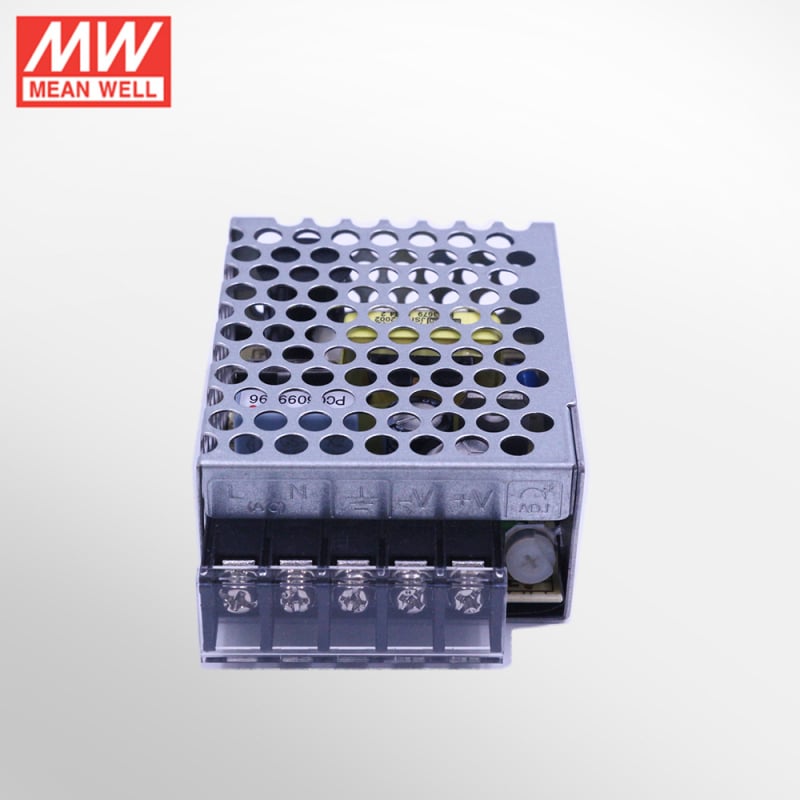 Mean Well RS serija PWM napajanje s punim mostom, ulaz 85-264V AC, izlaz 3.3-48V DC, 15W, IP20, -20°C do 70°C