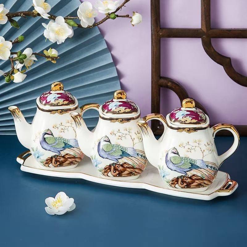 Set ceramic pentru condimente de bucătărie — logo imprimat, personalizare, lansat în 2023, Stil nou chinezesc