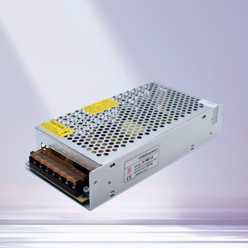 Sursă de alimentare cu comutare pentru LED interior, monitorizare de securitate, ieșire DC 12/24V, IP20, 90% eficiență, CE ROHS