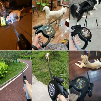 Lesă retractabilă din nylon pentru câini, Daoge, model PD9520770684088