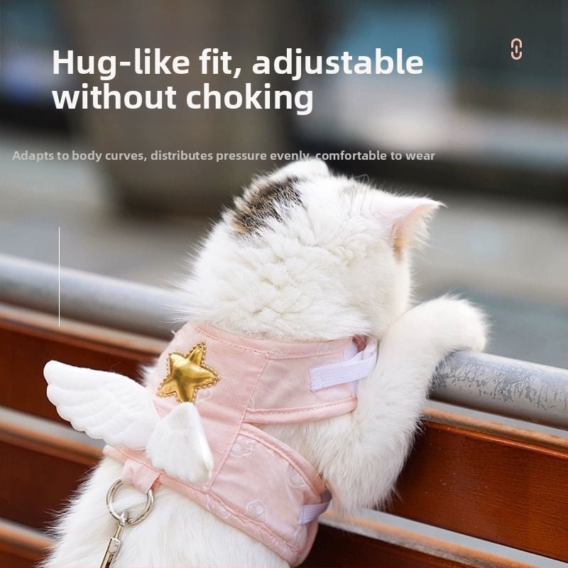 Mačji prsni pojas s povodcem, protiv bijega