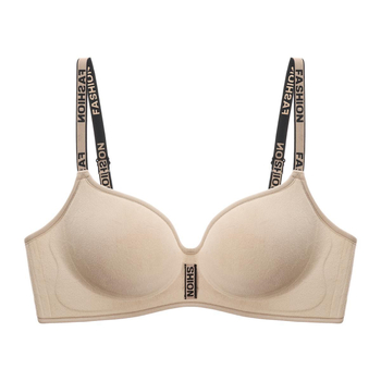 Push-up σουτιέν, φλάνελ, διαπνέον, σε σχήμα V, 3/4 κύπελλο