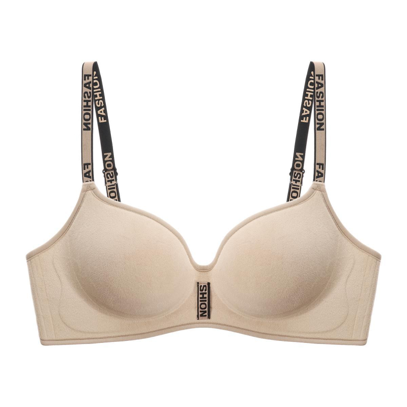 Push-up σουτιέν, φλάνελ, διαπνέον, σε σχήμα V, 3/4 κύπελλο