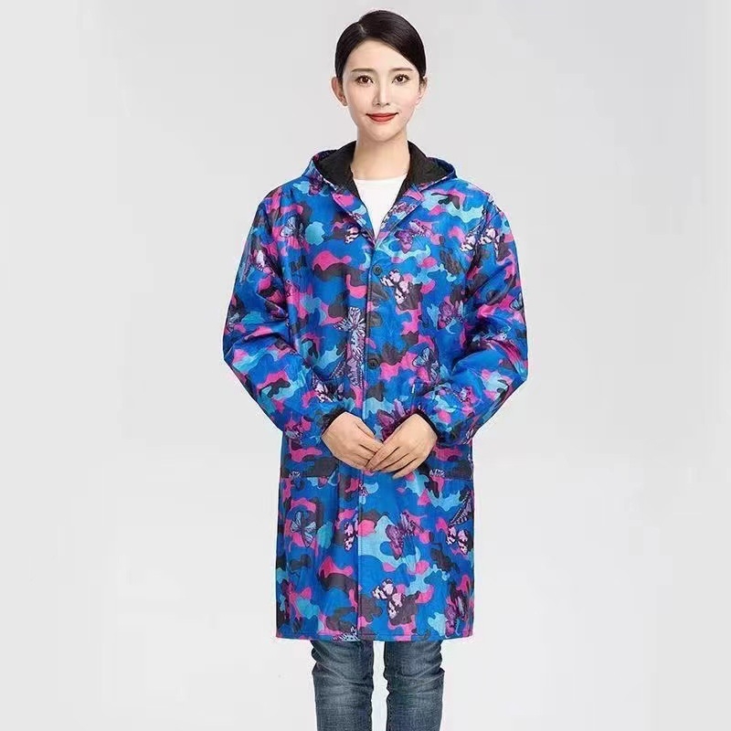 Παλτό εργασίας από μίγμα χημικών ινών (70% ακρυλικό), λειτουργία αντί-ρύπανσης και απολύμανσης, χειμερινό, κατάλληλο για αποθήκευση εφοδιαστικής αλυσίδας, ανδρικό