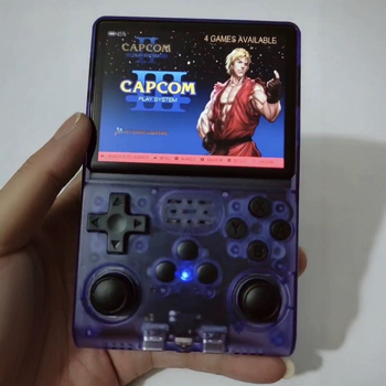 Hordozható játékkonzol 128GB memóriával, Linux két rendszerrel, RPG, 1080p kimenet, retro stílus