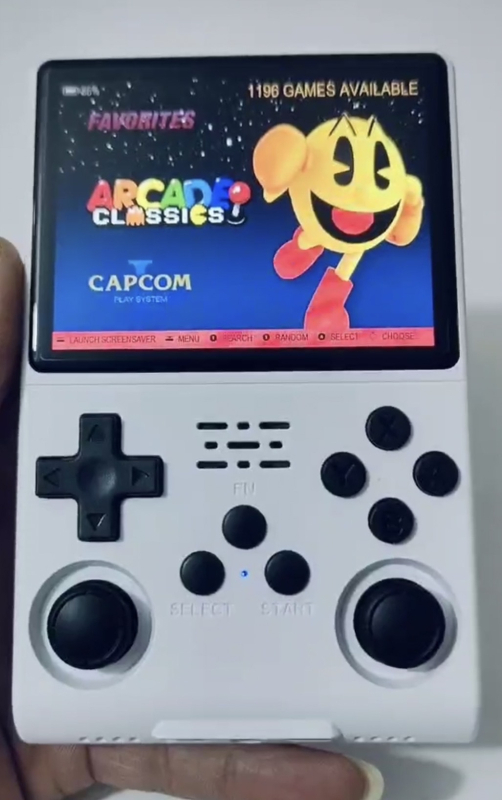 Hordozható játékkonzol 128GB memóriával, Linux két rendszerrel, RPG, 1080p kimenet, retro stílus