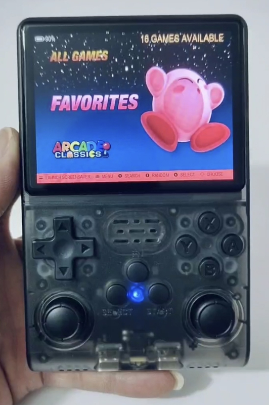 Hordozható játékkonzol 128GB memóriával, Linux két rendszerrel, RPG, 1080p kimenet, retro stílus