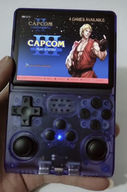 Hordozható játékkonzol 128GB memóriával, Linux két rendszerrel, RPG, 1080p kimenet, retro stílus