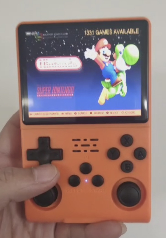 Hordozható játékkonzol 128GB memóriával, Linux két rendszerrel, RPG, 1080p kimenet, retro stílus