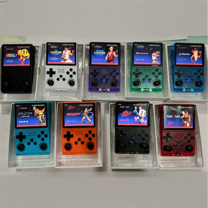 Hordozható játékkonzol 128GB memóriával, Linux két rendszerrel, RPG, 1080p kimenet, retro stílus