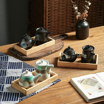 Vas ceramic pentru condimente, stil japonez, cu logo personalizabil, compatibil cu condimente solide, lansare 2023