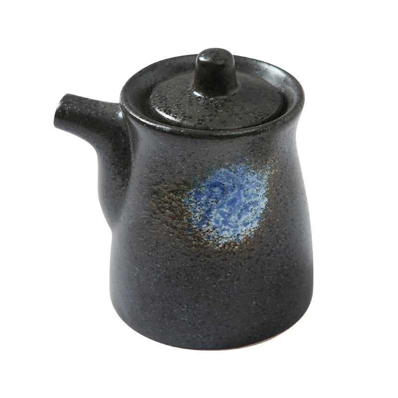 Vas ceramic pentru condimente, stil japonez, cu logo personalizabil, compatibil cu condimente solide, lansare 2023