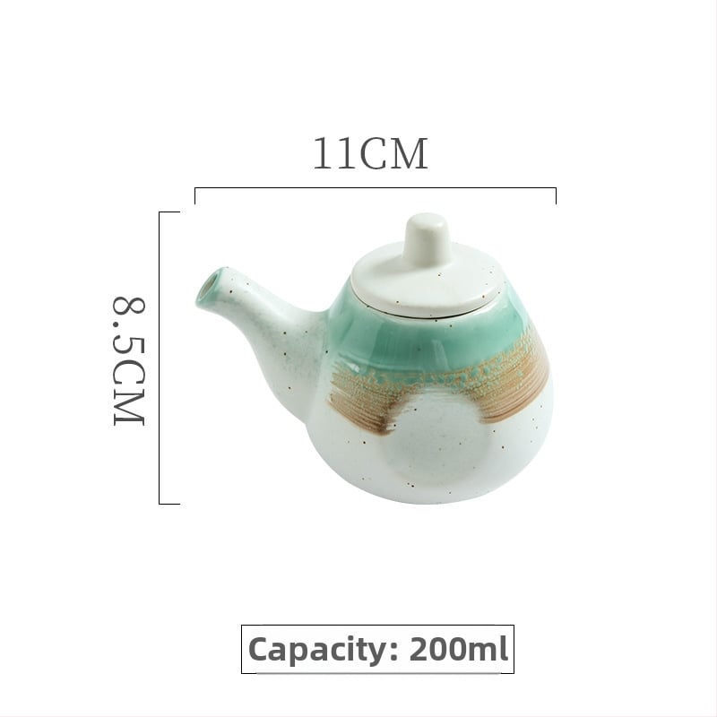 Vas ceramic pentru condimente, stil japonez, cu logo personalizabil, compatibil cu condimente solide, lansare 2023