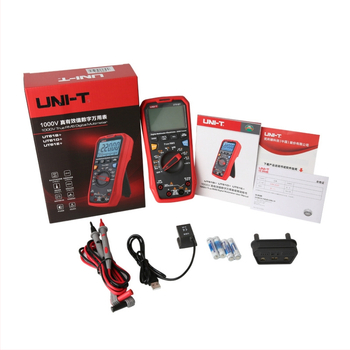 Цифров мултиметър UT61B+/UT61D+/UT61E+ — истинско RMS, USB пренос на данни, напрежение DC/AC до 1000V, ток DC/AC до 20A, дисплей 22000 отчитания