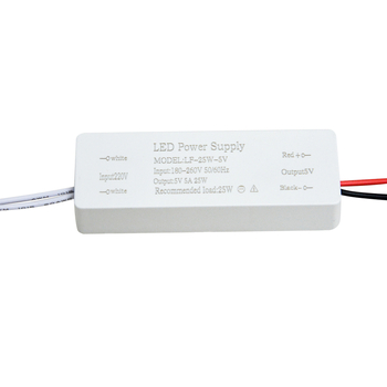 Napajanje LED trake 5V, AC/DC upravljač s prekidačem, ulaz 180–260V, izlaz 5A, 25W