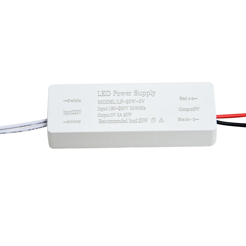 Napajanje LED trake 5V, AC/DC upravljač s prekidačem, ulaz 180–260V, izlaz 5A, 25W