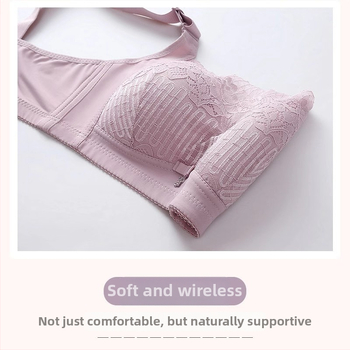 Grudnjak bandeau s čipkom - prozračan Ice Silk, glavni materijal Nylon, košarice 3/4, tanko oblikovane košarice, natrag četiri reda kopči