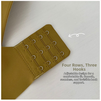 Bežični push-up grudnjak s košaricama 3/4, stražnje zatvaranje s tri reda kukica, najlon materijal, prozračan i udoban.