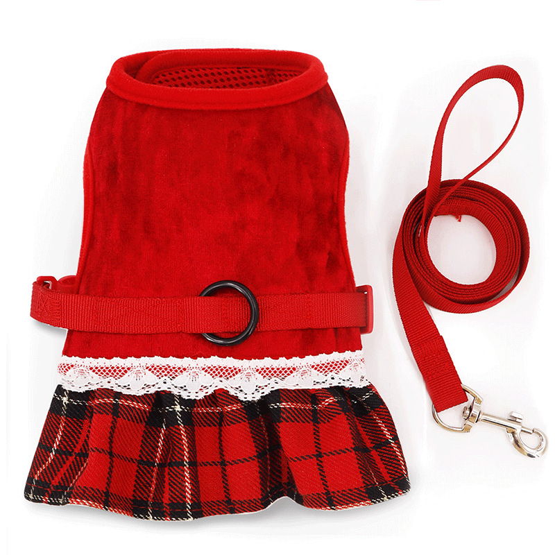 Božišni postroj za male kućne ljubimce s prsnim i leđnim remenima za mačke, zečeve i guinejske svinje — poliester
