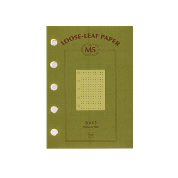 CAGIE M5a6 Refill listova za slobodne listove, A6, 50 listova, Papir od nerafinirane drvne celuloze